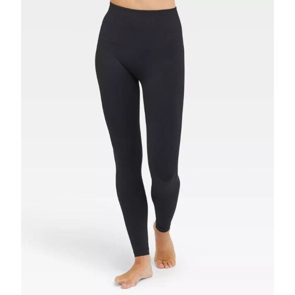 ASSETS by SPANX Women's Seamless Leggings Black Small - Picture 1 of 5
